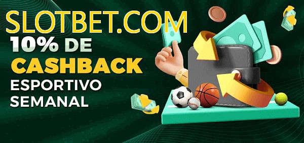 10% de bônus de cashback na SLOTBET.COM